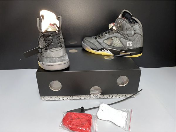 

shoes white 5 og metallic oregon yellow grey men basketball off 5s jumpman sneaker