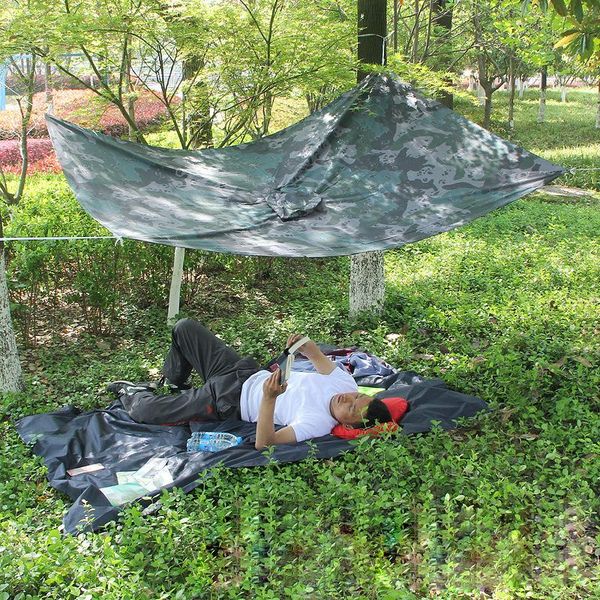 

outdoor camping jungle hunting long raincoat 3 in 1 tactics camouflage raincoat men poncho backpack rain cover tent mat awning bbyljp