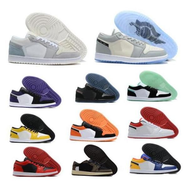

jumpman low 1 1s basketball shoes sneakers paris travis scotts pine green blue red orbit unc athletic mens women tenis trainers shoe