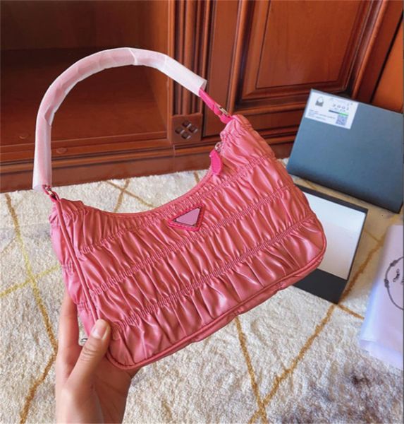 

women shoulder bag pleated handbag fashion style lady bags hobos baguettes handbags multiple solid color cfy2004027