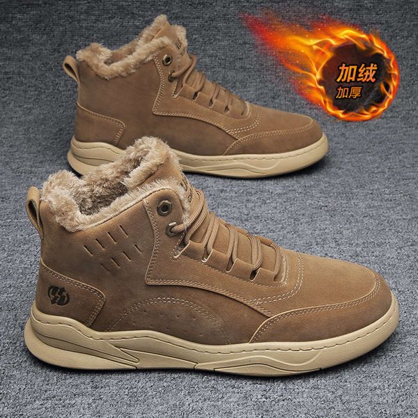 

men's winter 2020 new plush martin trend warm leisure sports running outdoor shox jogging boost shoes mens sneakers for tooling boots, White;red