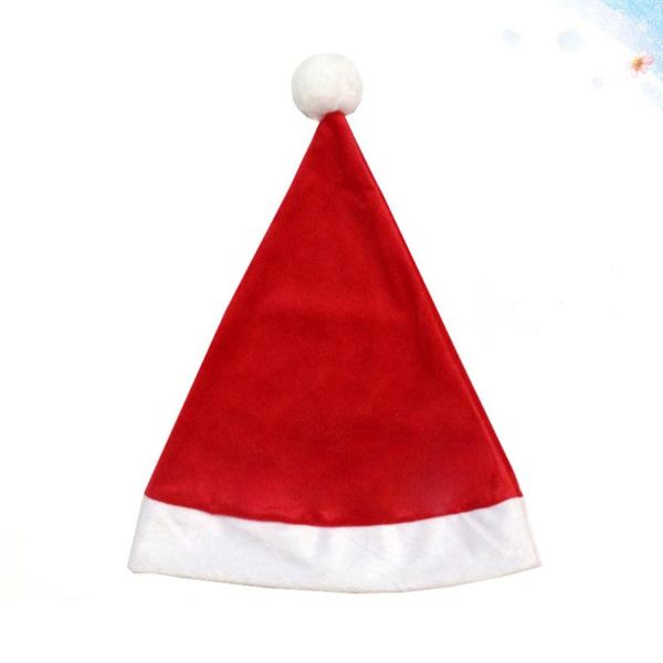 

1pc red santa claus hat christmas hat singing decoration for kid xmas cap festival decor gift bag