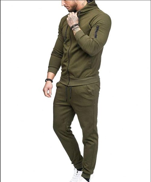 

men 2set piece men winter jacket men's pu leather hoodies set men's sportswear arm zipper for men hoodies suit tracksuit sweatshir, Gray