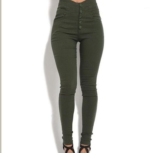 

2020 high waist jeans for women slim fit stretched button jeans with packet bodycon bandage skinny push up woman1, Black;white