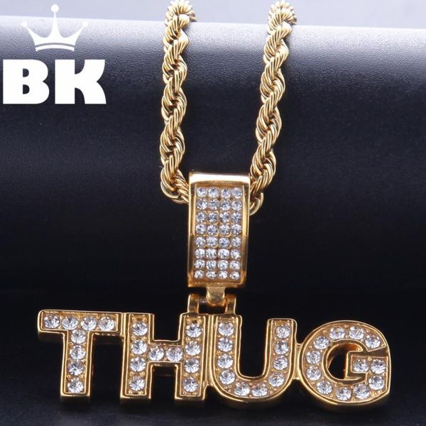 

the bling king custom thug necklace hip hop full iced out cubic zirconia gold sliver cz stone, Silver