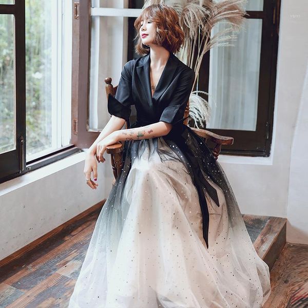 

fairy dream chinese gradient oriental party female cheongsam stage show qipao dress elegant celebrity banquet dresses de festa1, Red