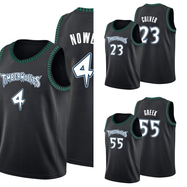 

миннесота timberwolves мужчины джимми батлер jaylen ноуэлл митч крик джерси, Black