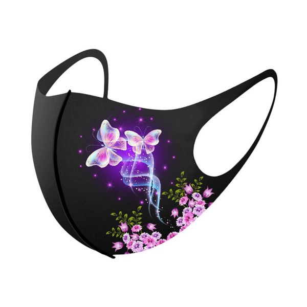

dustproof washable face mask butterfly print face fabric mask reusable protection proof mouth masque femme lavable bbytqa