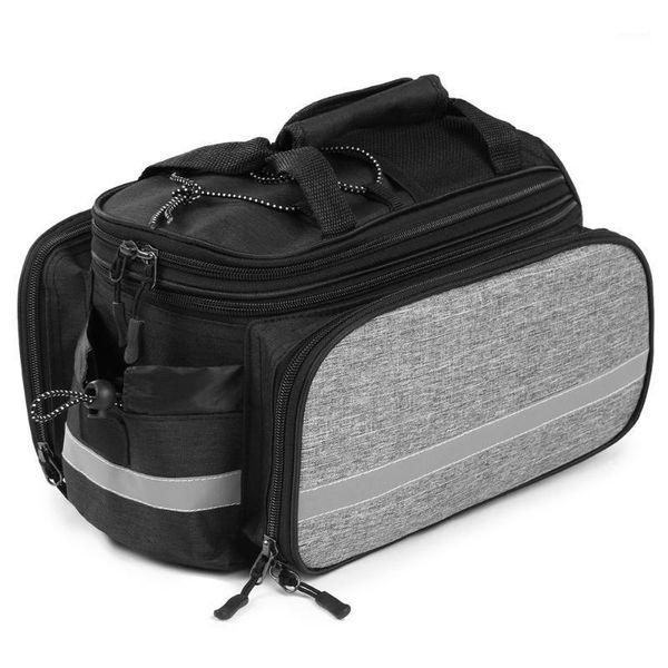 

bicycle rear seat bag multifunction expandable waterproof mtb bicycle pannier bag bike rack with rain cover1
