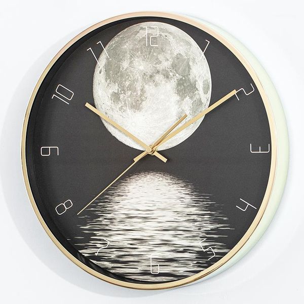 

wall clocks nordic creative digital clock modern design silent watchs quartz reloj decorativo living room decor hh60wc1