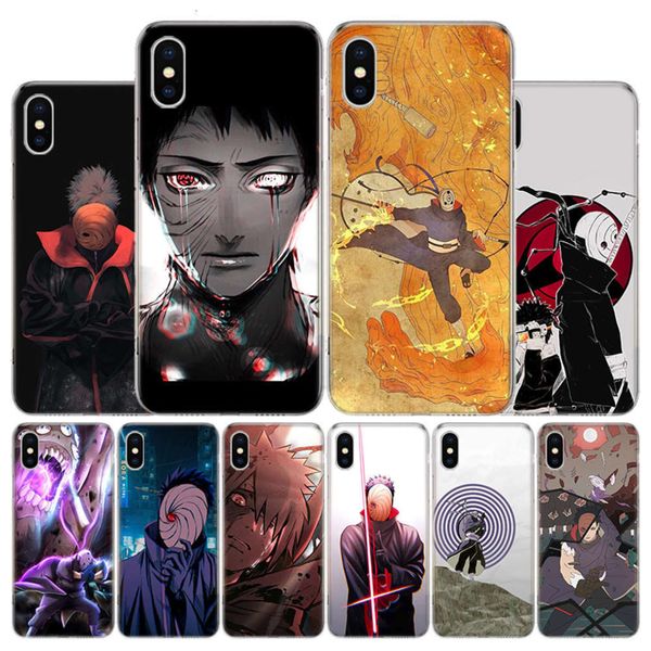 

3naruto uchiha obito mobile phone for def 11 12 mini pro x xr max 7 8 6 s plus 5 se 7g 6g + art covercf1