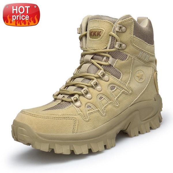 

men's professional tactical hiking boots waterproof combat military boots camping mountain non-slip wear-resistant sports shoes #8g17