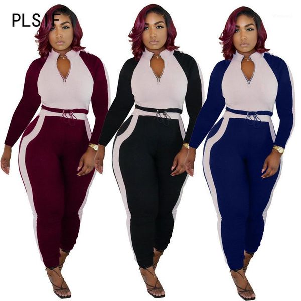 

fashion classic solid women's set two piece set sweatshirt jogger pants suit tracksuit matching casual outfit1, Gray