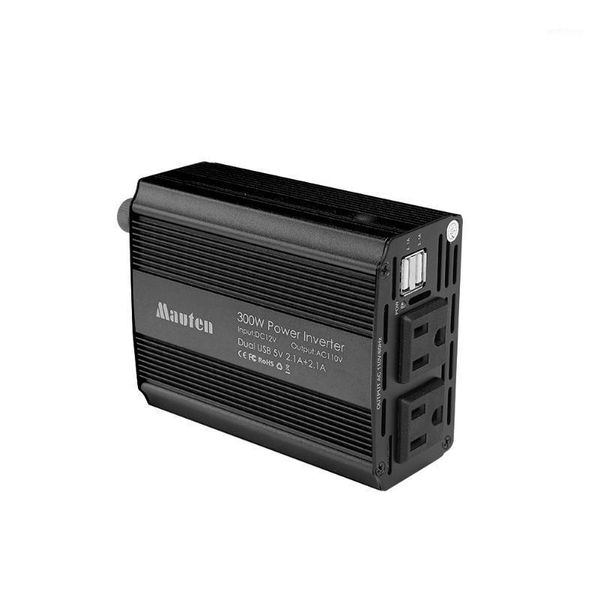 

with cooling fan smart universal power supply aluminum alloy car inverter transform 4.2a surge protection dual usb durable1