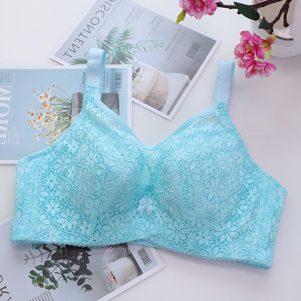 

new with new thin lace chest sponge full cup, White