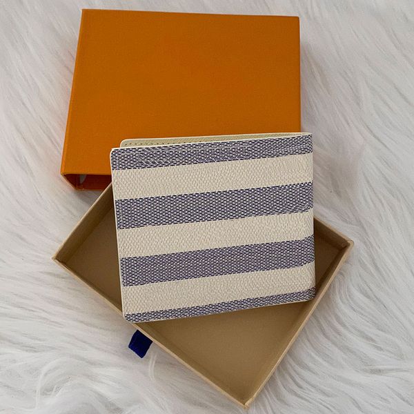 

5a+ lulu wallets men card holders bag designer men coin wallet classic fashion cowhide leather mini handbags checker plaid clutch flower pur, Brown;gray