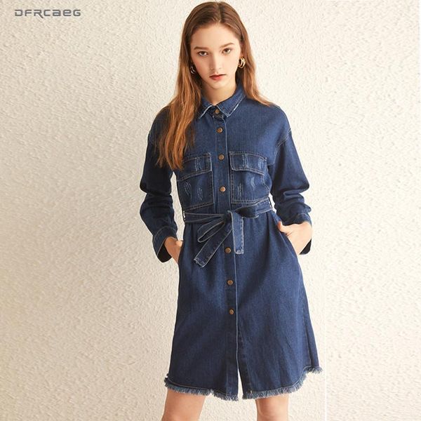 

women's trench coats 4xl 5xl vintage blue coat for women 2021 spring casual streetwear jeans long sleeve plus size outwear clothing1, Tan;black