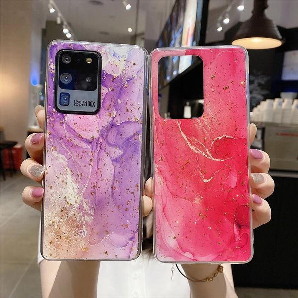 

градиент мраморный блестящий телефон чехол для samsung galaxy a51 a71 примечание 20 ультра a50 a70 a30s a40 s10 s20 plus примечание 10 wmtdi