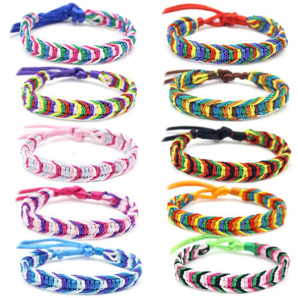 

nepal color thread bracelet for men hand-woven multicolor and women