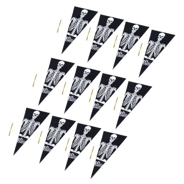 

300pcs halloween triangle weird scary toy candy wrappers packaging bag