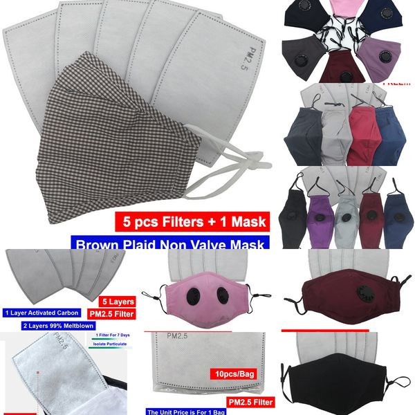 

pcs filter for one factory 1day fashion face cotton reuse washable dust mask 5 pedyz