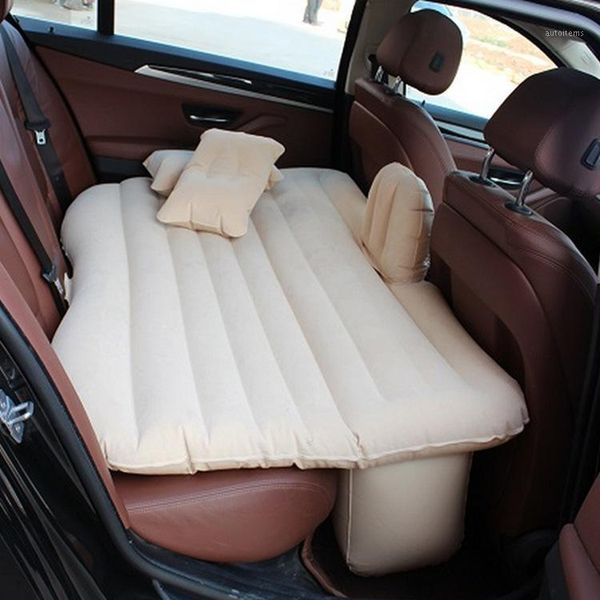 

2020 flocking cloth car back seat cover car air mattress travel bed inflatable mattress air bed good quality inflatable1