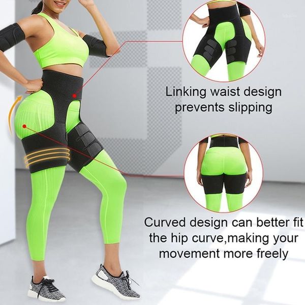 

waist support adjustable back trainer body leg shapers slimming trimmer belt sweat shapewear muscles thigh slimmer wrap1, Black;gray