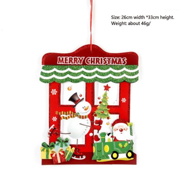 

christmas decorations 2021 creative door paste decoration el shop window for home1