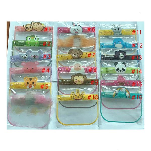 

children cartoon shield mask reusable pet child anti-fog clear protective full face anti-splash transparent visor kids safe ljjp927ewm