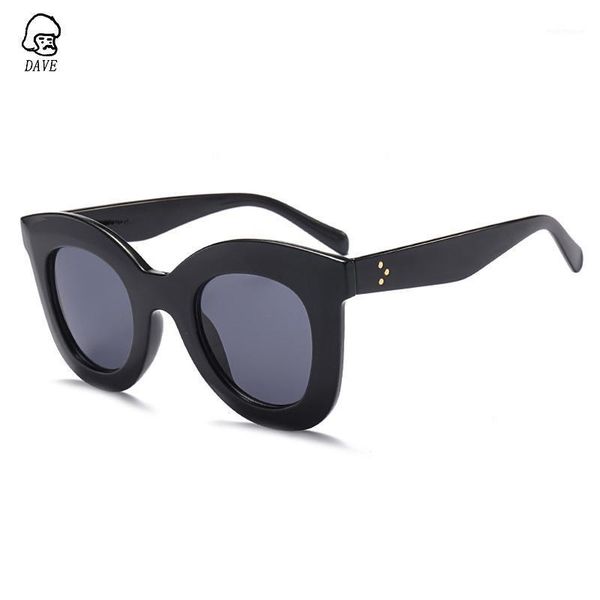 

sunglasses dave cat eye women brand designer big frame rivet sun glasses female high-quality oversized cateye uv4001, White;black