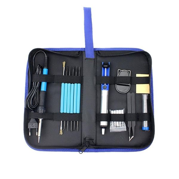 

professional hand tool sets 18 in 1 soldering iron set with bag, eu plug