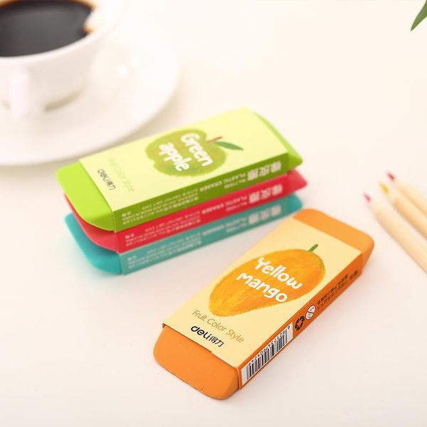 

deli 1 pcs a pack learning stationery eraser candy kawii rubber pencil eraser kid student heavey for school office supplies h wmtddf