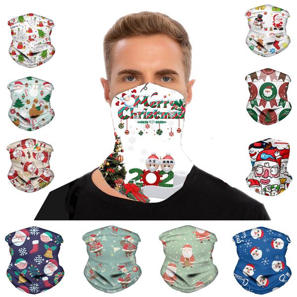

chirstmas magic headscarf outdoor sports headband scarves dustpoof cycing bandana visor neck gaiter christmas decor