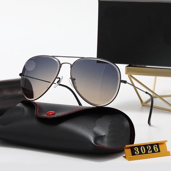 

men classic designer sunglasses fashion oval frame coating 3026 sunglasses uv400 lens carbon fiber legs summer style eyewear with box, White;black