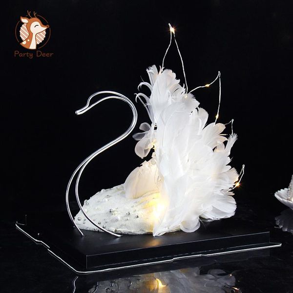 

other festive & party supplies big white black swan crown feather shape birthday cake er dessert decoration diy gifts kid gift