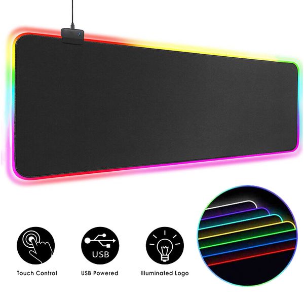 RGB Mouse Pad Gaming Mouse Pad Computer Counce Country Backlit XXL Pads Mouse Pads LED Gamer Maause Carpet 900x400 для CS