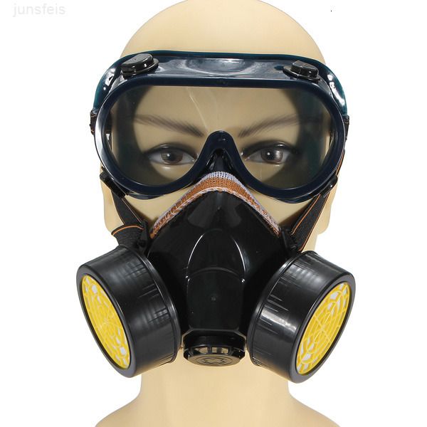 

paint anti-dust glasses respirator safety set goggles mask industrial chemical gas protection