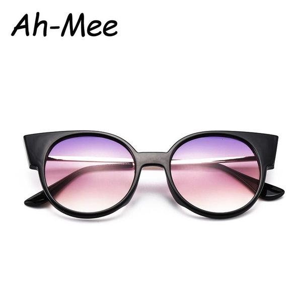 

sunglasses cat eye women metal frame sun glasses men retro vintage luxury cateye shades gradient eyewear female uv400 goggles, White;black