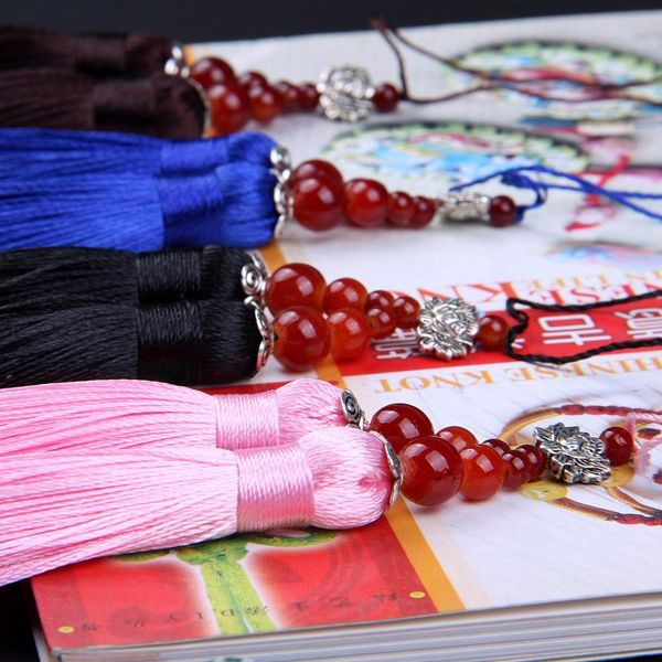 

15cm long silk tassels decoration bookmark tassels double sewing tassel trim decorative key tassels for curtain home decoration h bbyqqr