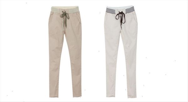 

streetwear harem pants capri trousers women linen leggings summer 2021 lady casual plus size stretch long slim pantalon femme, Black;white