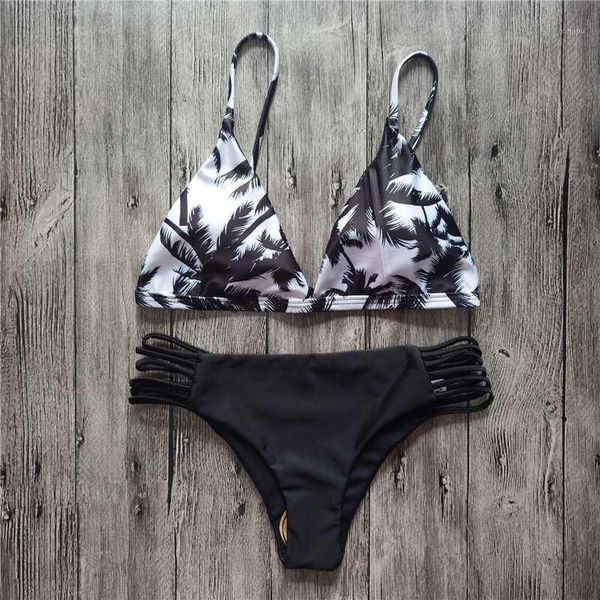 

swimsuit bandage bikinis set swimwear women bikini push up biquini maillot de bain stroj trikini banador badpak1, White;black