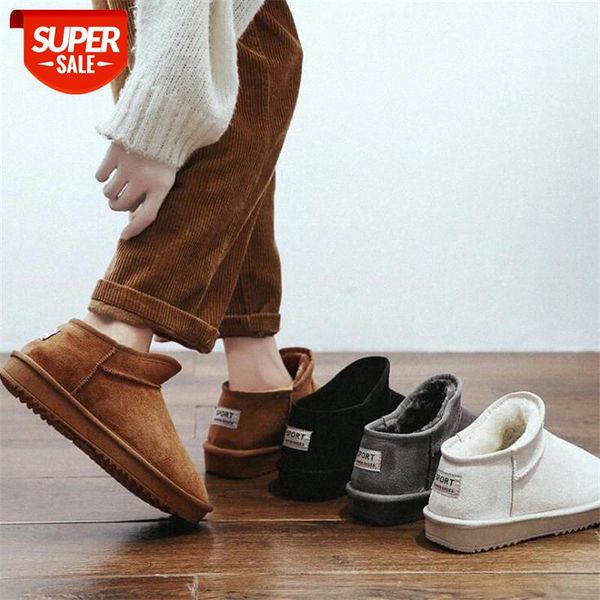 

winter women boots ladies female brand fashion designer plush shoes luxury fur platform ankle snow boots women #fj47, Black
