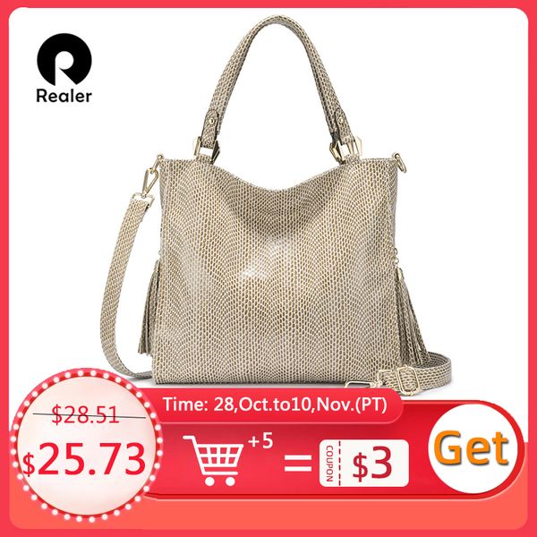 

realer women handbag shoulder bag female crossbody bags for women 2020 luxury handbag with handle for ladies tassel tote bag