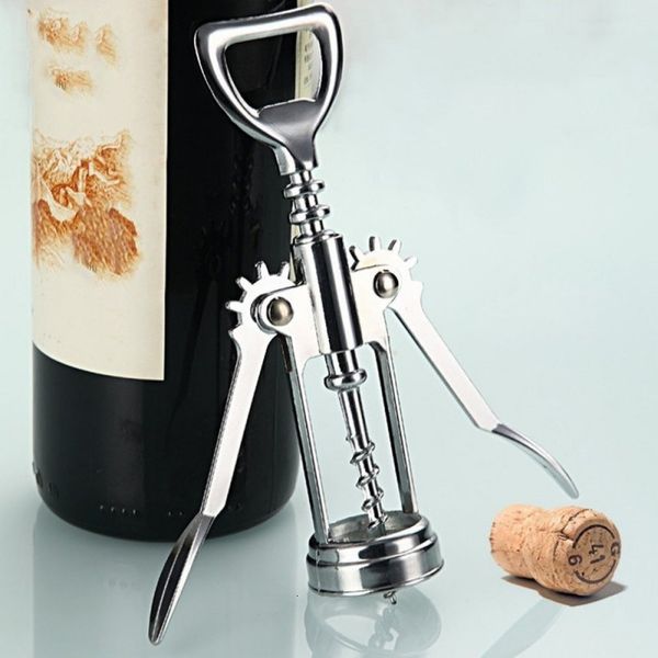 

factory pricestainless steel bottle opener openers metal red wine handle corkscrew cork out tool bar accessories