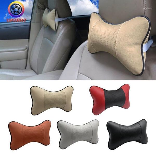 

car seat head rest travel neck pillow leather cotton support cushion soft safety breathable car seat cover neck rest pillow pa1