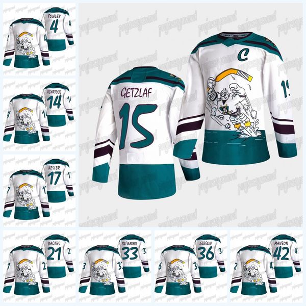 

anaheim ducks 2021 reverse retro jersey ryan getzlaf cam fowler josh manson jakob silfverberg david backes ryan kesler adam henrique gibson, Black;red