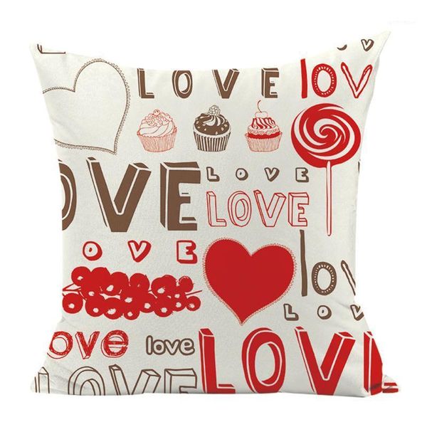 

valentines day letter pillow cover love cushion cover diy printed pillow chair car cushion kussenhoes1