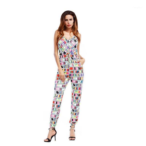 

yilia sleeveless strap rompers womens jumpsuit colorful plaid summer jumpsuit v-neck bodycon playsuit macacao overalls1, Black;white