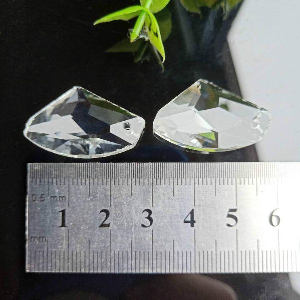 

5pcs k9 3256 axe crystal pendants glass clear diy chandelier crystals prisms beads suncatcher hanging ornament lamp part decor h bbygos