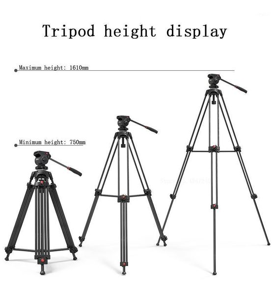 

jieyang jy0608a jy0608b jy0608c jy0608ad professional tripod camera tripod hydraulic damping head for camera/video/dslr video1